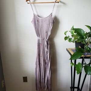 NWT ELIZABETH CROSBY ACCORDION FLORAL DRESS M